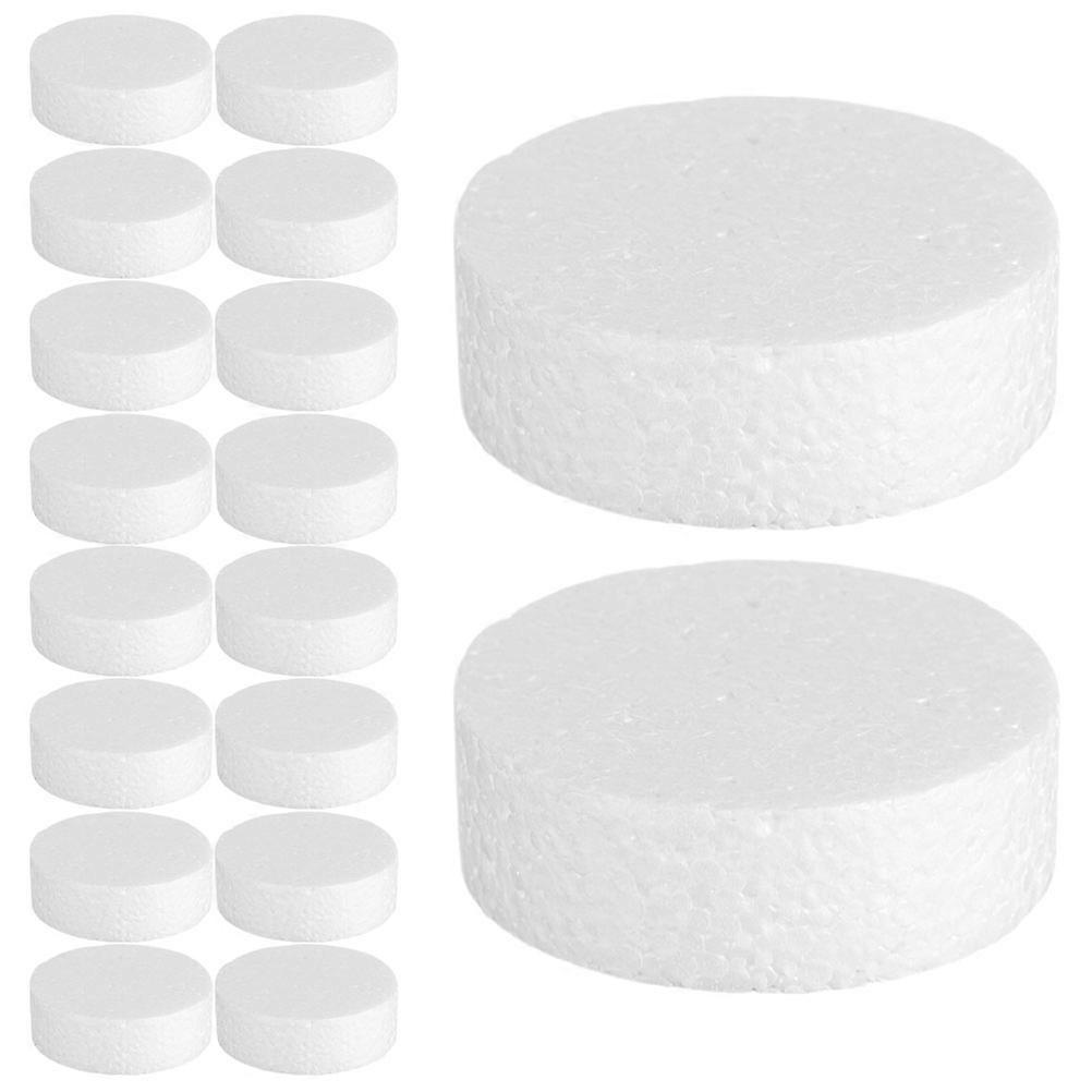 White Foam Cylinders Craft Foam for Craft Use 30Pcs Modeling Blocks