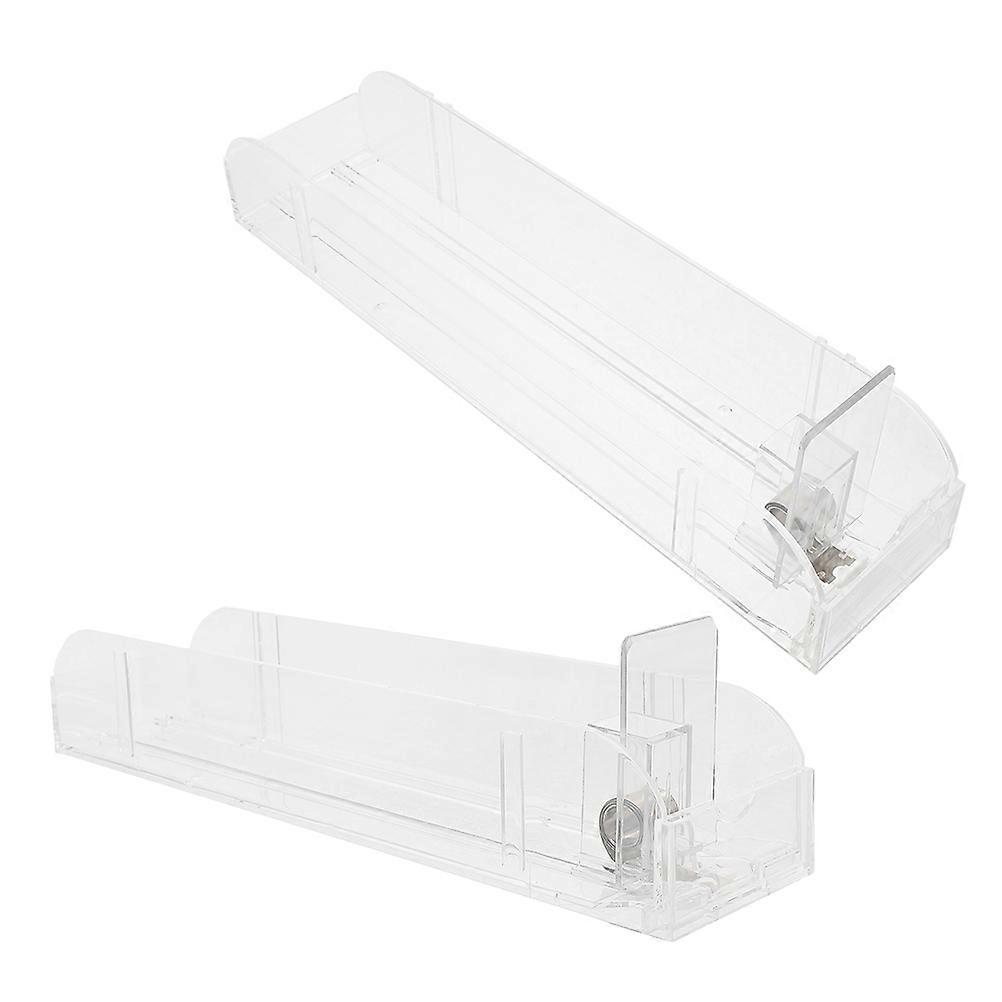 Automatic Clear Pusher Rack for Store Display 4Pcs Plastic