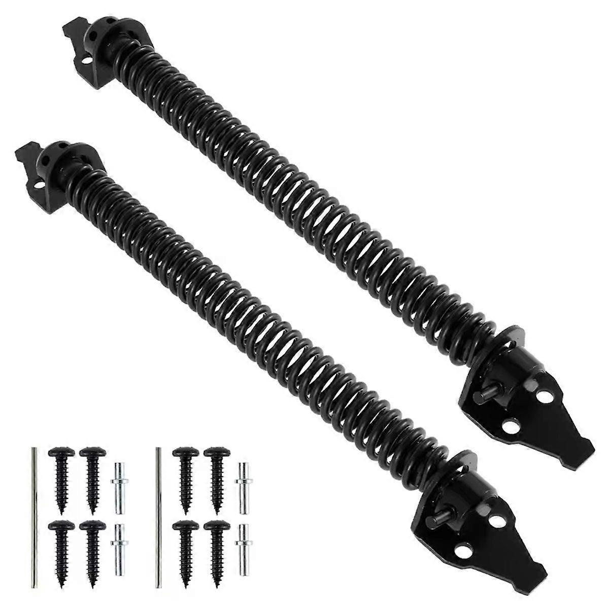 2pcs 14inch Heavy Duty Gate Spring Self Closing Door Spring for Outdoor, Adjustable Automatic Gate