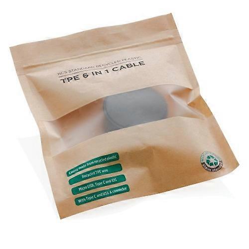 XD Collection Recycled Plastic 6-In-1 Retractable Connector Cable