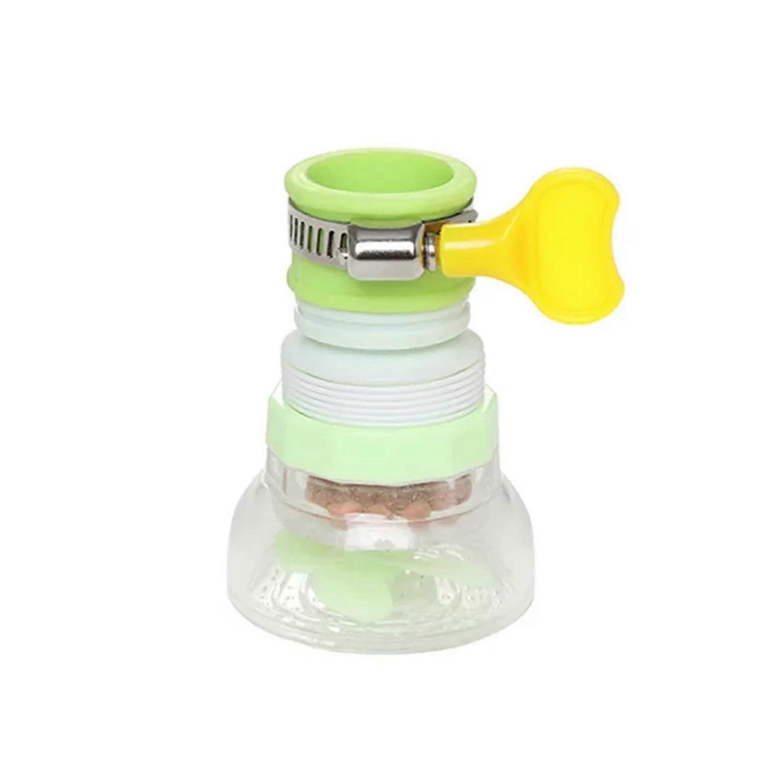 Faucet Aerator 360° Rotating Swivel Extender with Water Saving Filter for Kitchen and Bathroom (Green)