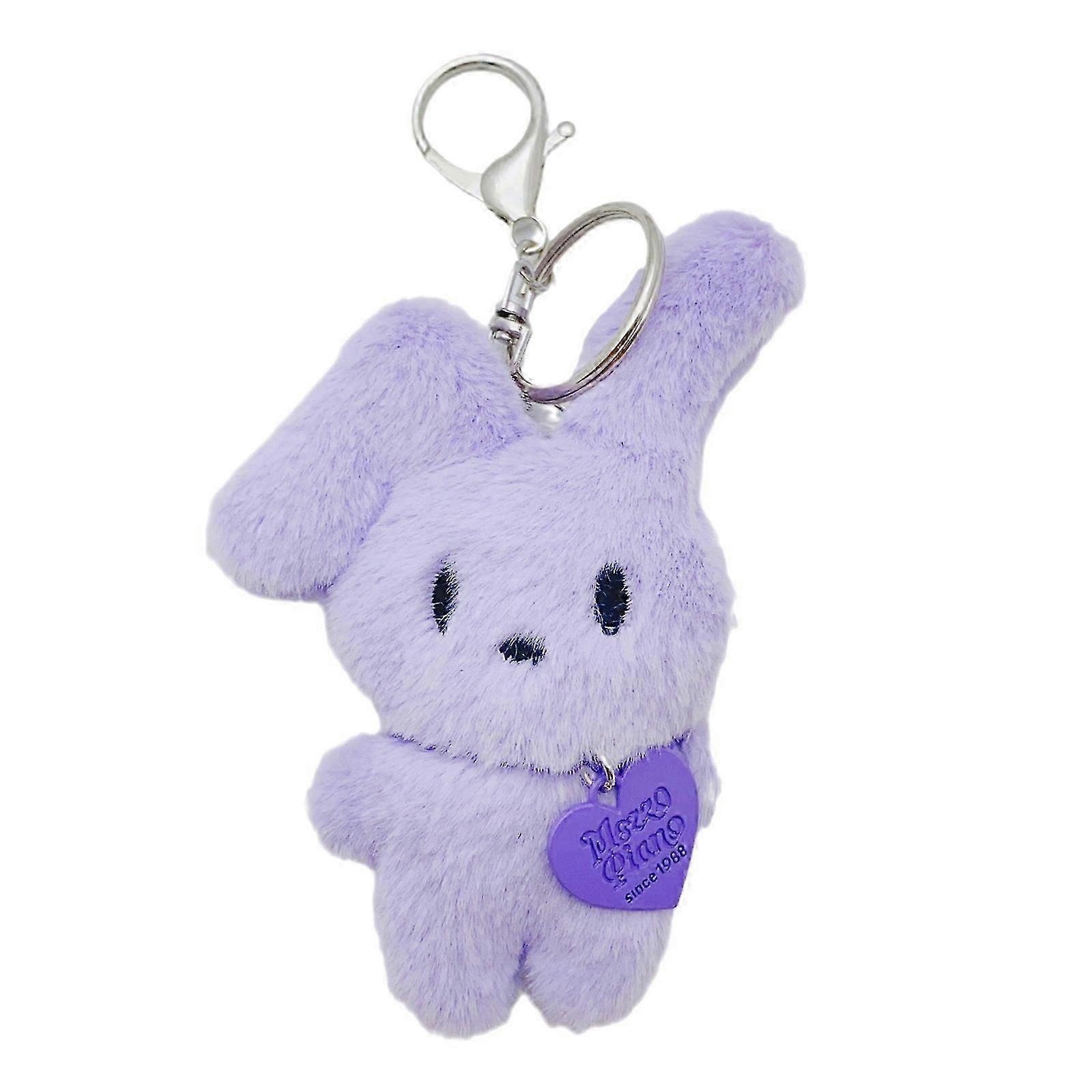 Stylish Bag Charm Plush Rabbits Bear Keyring Pendant Soft Toy Keychain Charm Stylish Bag Decorations for Any Occasion