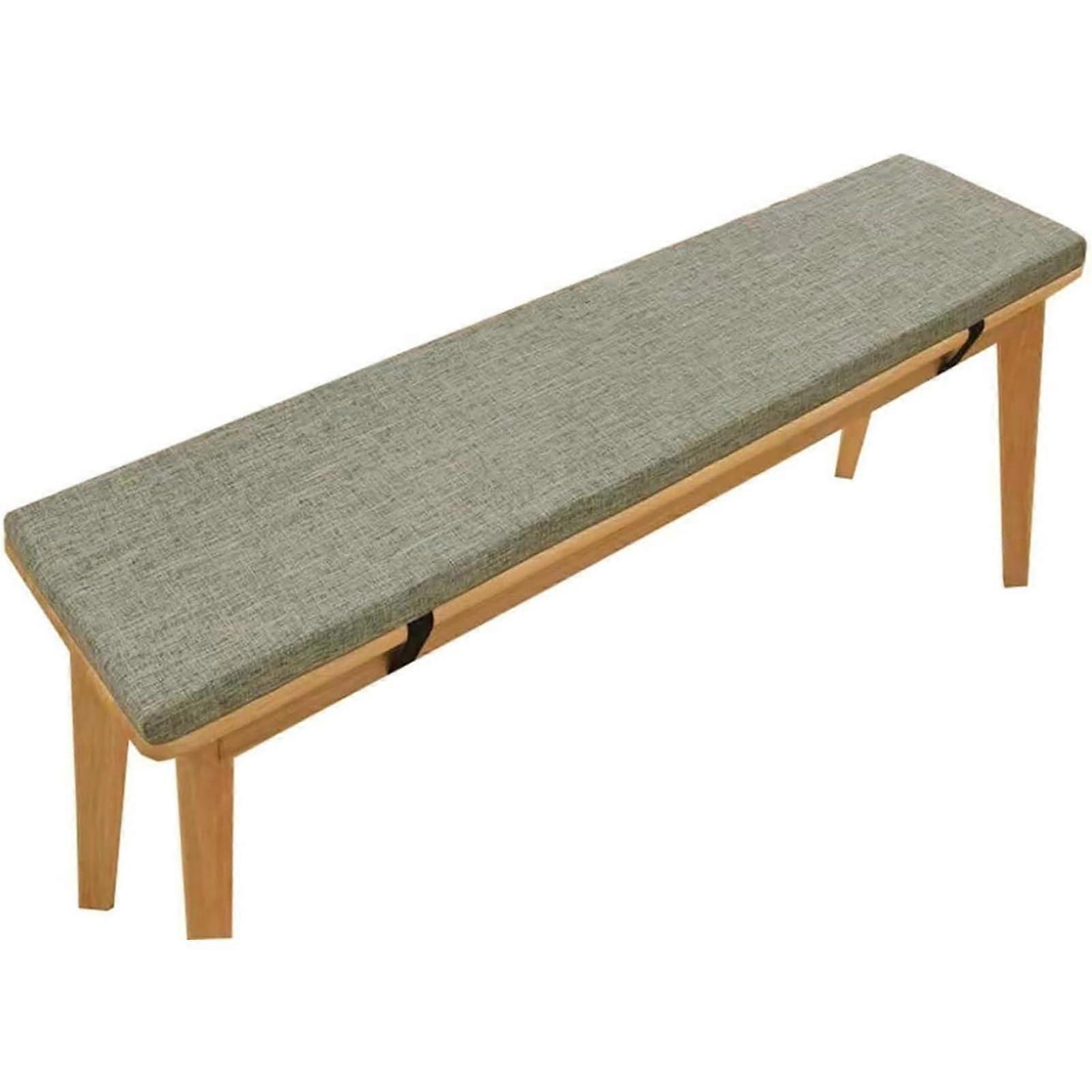 Tufted Outdoor Bench Cushion Custom Size Breathable Fabric NonSlip Bottom Removable Cover 140x35x5cm