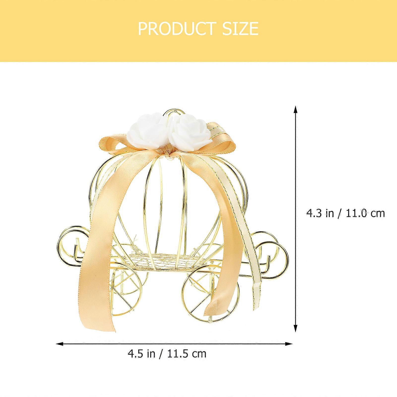 Candy Pack Box for Party Decor Pumpkin Cart