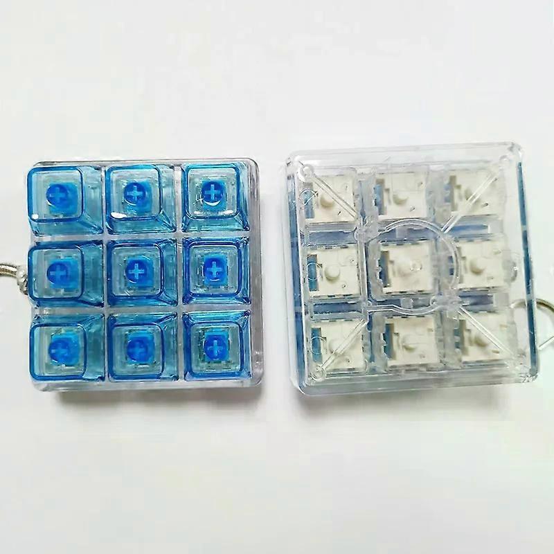 Testeur d'axe de clavier m��canique �� 9/12 touches, jouet anti-Stress, bouton de clavier, capuchons de touches, jouets de d��compression, cade