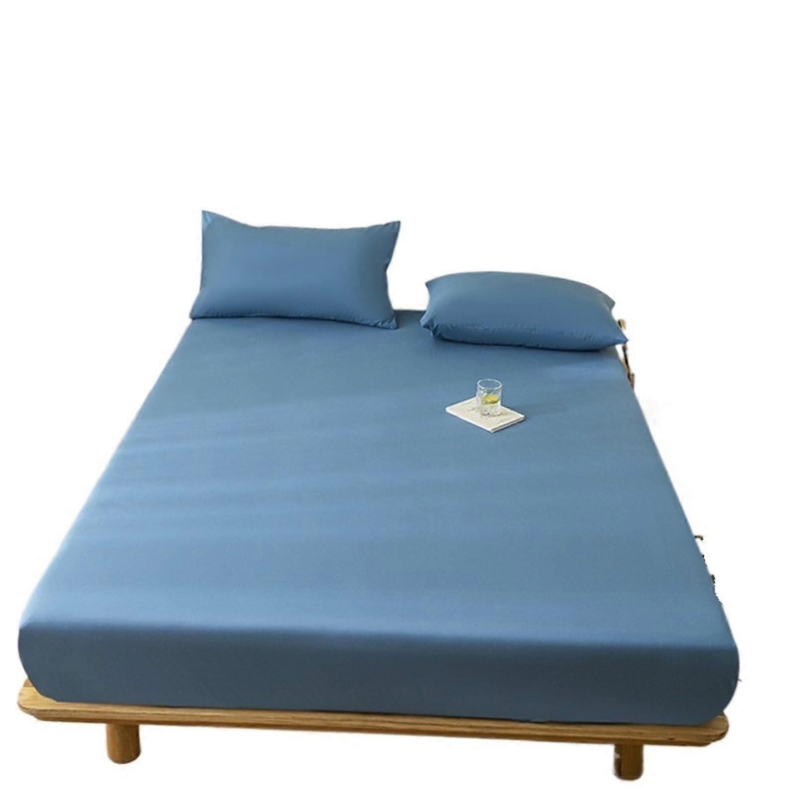 King Single Fitted Sheet Cooling Breathable Deep Pocket Silky Soft Elastic Mattress Cover