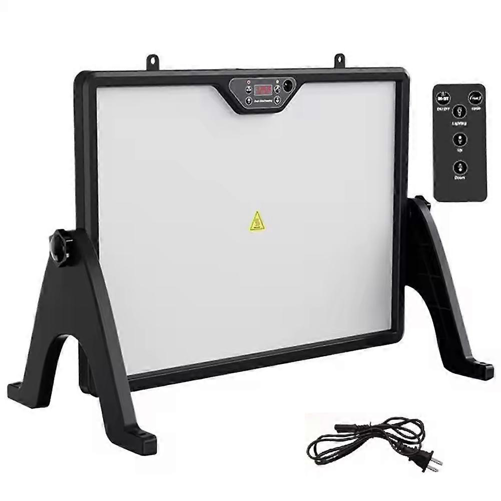 Brooder Plate for Chicks, Adjustable Height & Angle Chick Heat Plate for 30 Chicks Chick Brooder with Remote Contral(US)