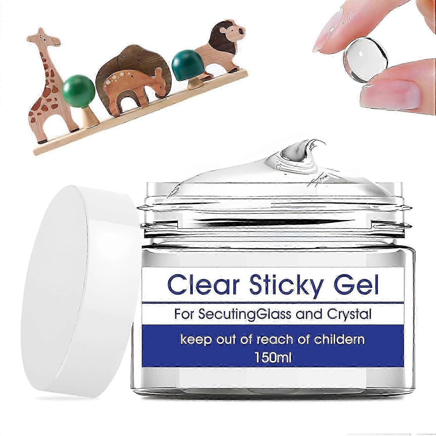 Clear Museum Gel, Museum Putty Clear Removable, Excellent Adhesion, Reusable, Disassembles Without Marks, Suitable for Surfaces of Metal, Ceramics, Gl