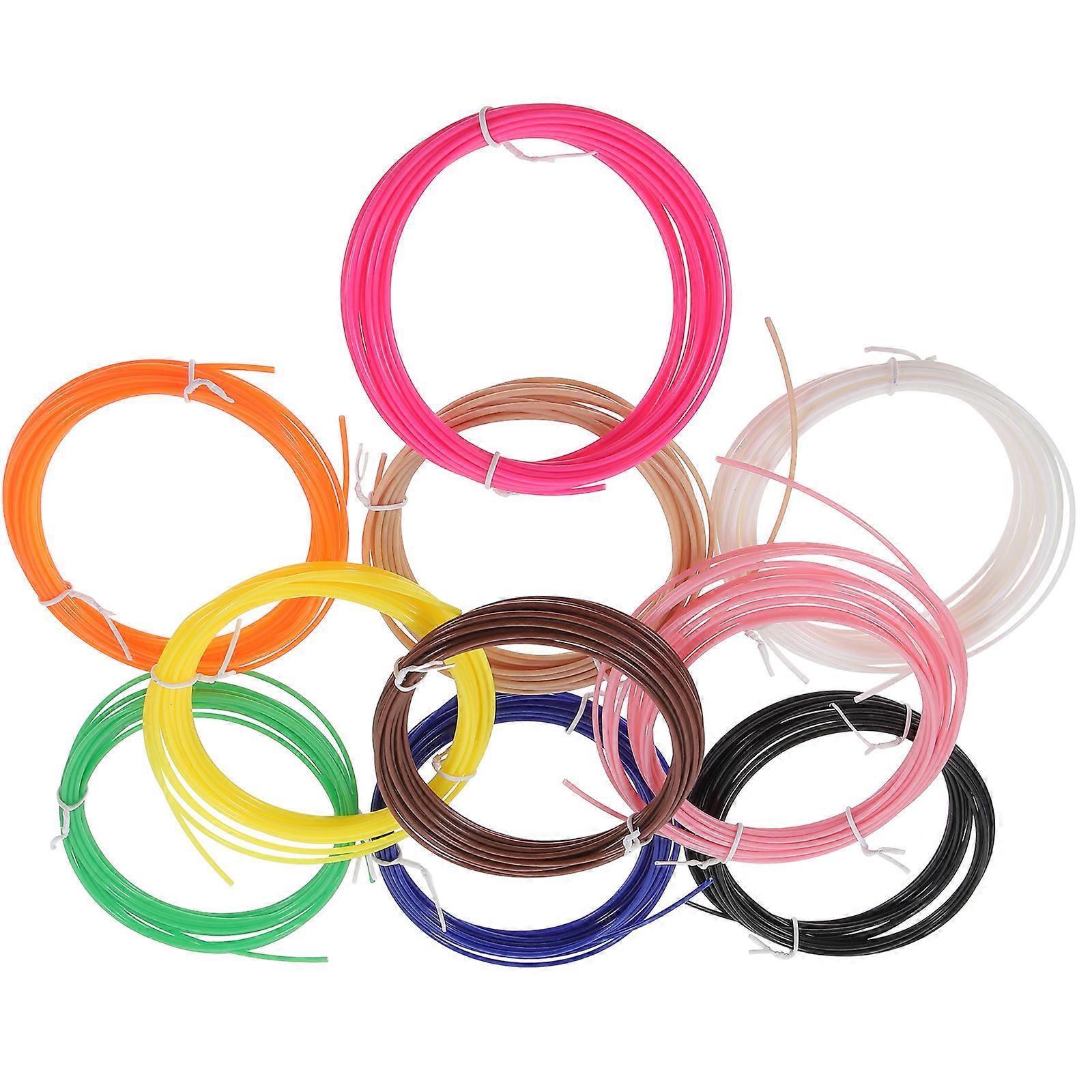 Printer Filament 1.75mm ABS Material High Toughness Prototyping 40Pcs