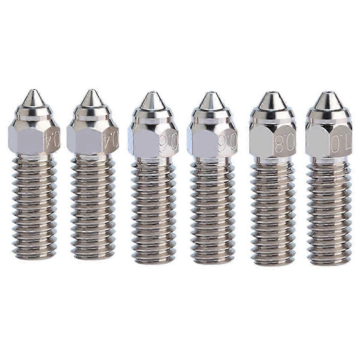 For K1, K1 Max Printer High Flow Nozzles 6Pcs in Total