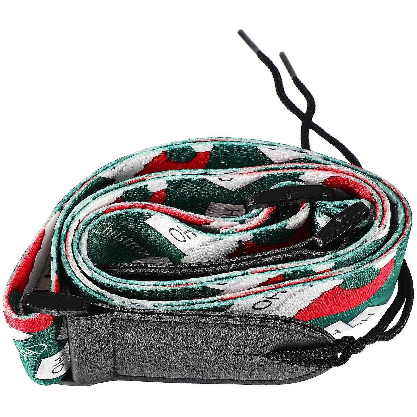 Delicate Guitar Strap Ukulele Shoulder Strap with Colorful Pattern 2Pcs