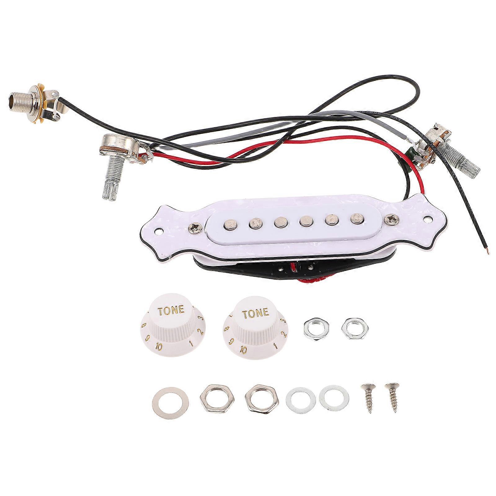 Acoustic Guitar Pickup Set for Stage Performance with Wiring Harness 6-String