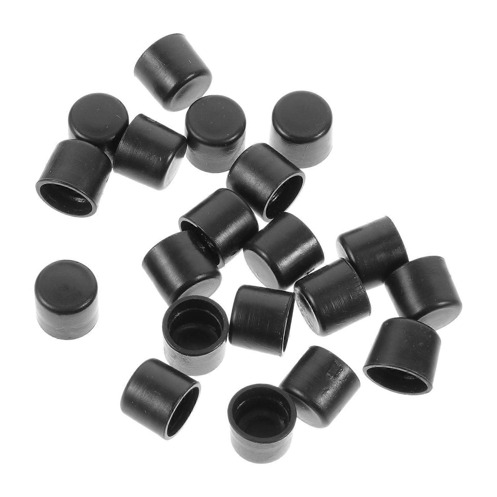 Foosball End Caps Plastic Universal Replacement Caps for Foosball Table 20Pcs