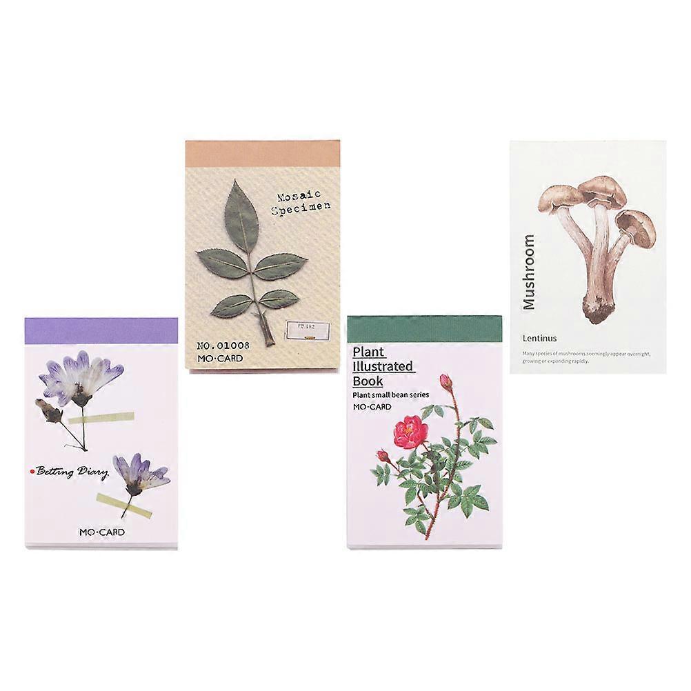 Plant Hand Account Notes Decorative Papers for DIY Use 4Sets