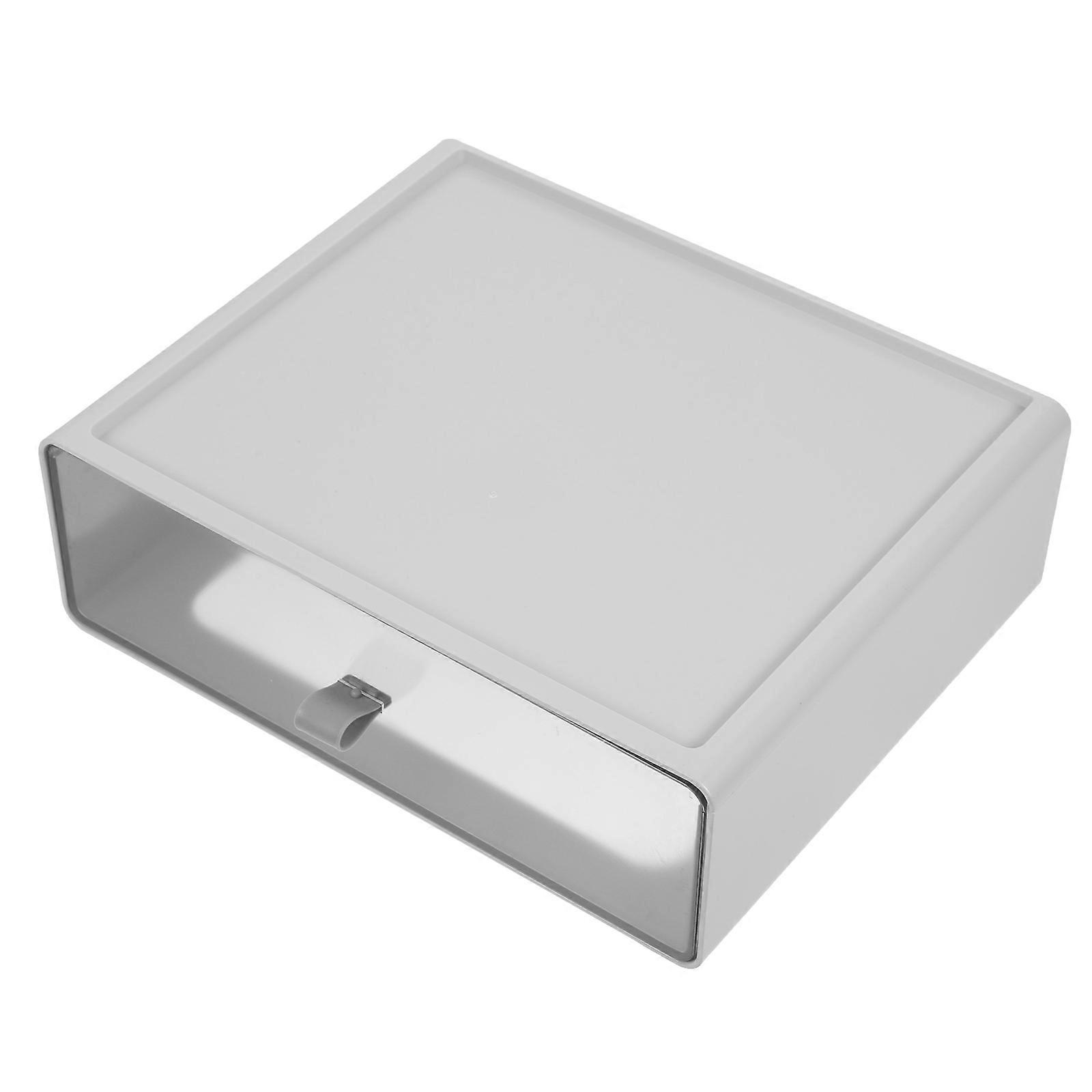 Desktop Storage Box Single Grid Organizer for Multi-Use 3Pcs