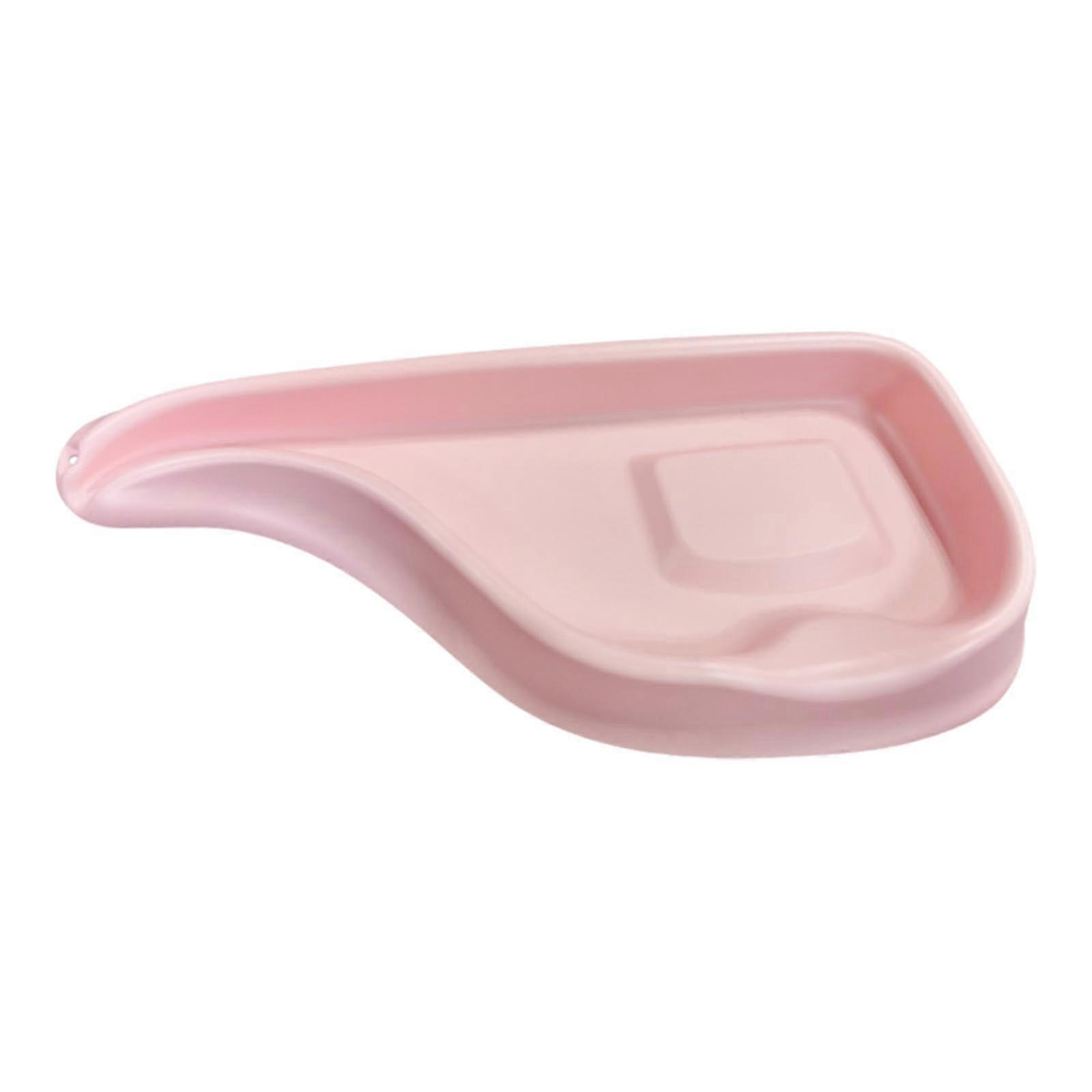 Shampoo Basin with Ergonomic Neck Support for Bedridden Patients and Elderly, Pink