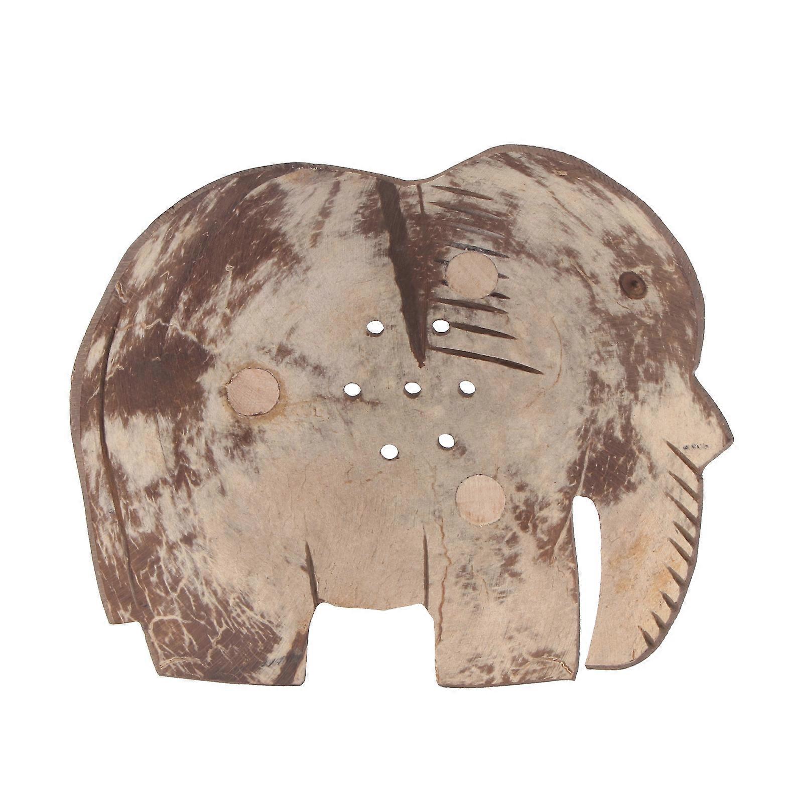 Wooden Soap Dish Elephant Style for Storage 3Pcs Set