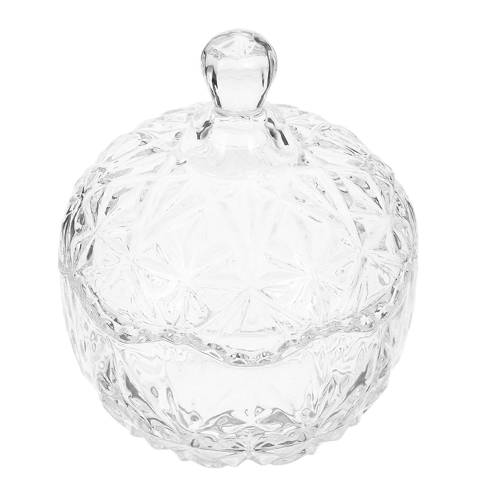 Glass Jewelry Box for Storage with Transparent Candy Container