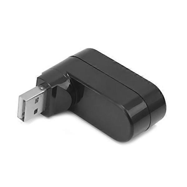 USB Hub 2.0 Splitter Adapter Cable Hub with 3 Ports and Rotation Function