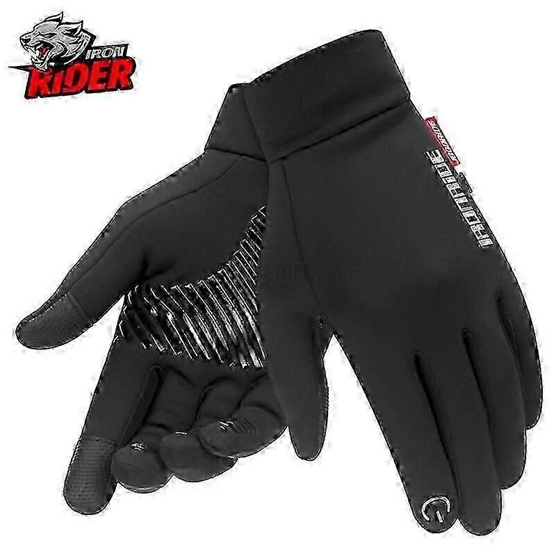 Winter Windproof Waterproof Motorcycle Gloves for Men with Touchscreen