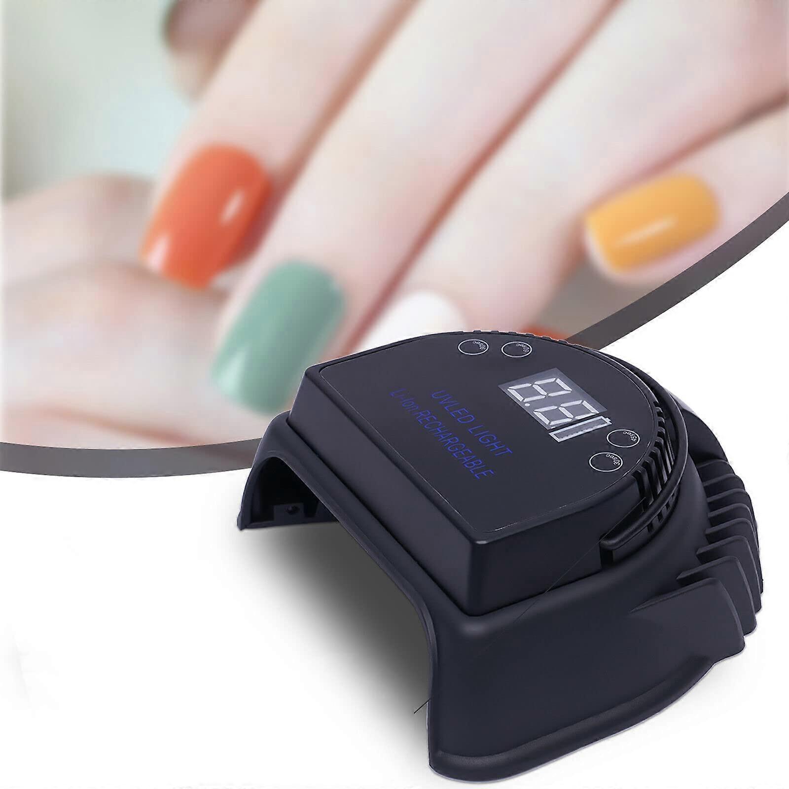 64W Rechargeable LED Nail Lamp for Gel Nails with Fast DualLight Curing and Timer Modes