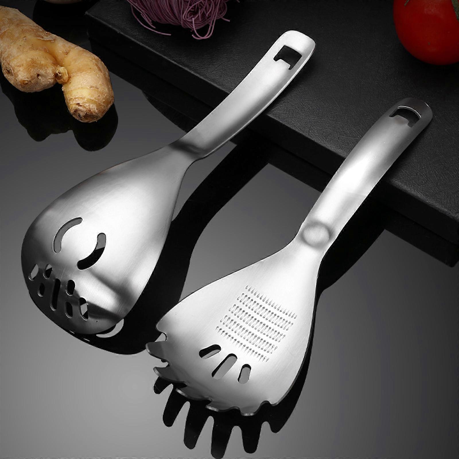 Multifunctional Kitchen Cooking Spoon 5 in1 Kitchen Tool Eggs Separator,Mashers Bottle Opener Drainer Mashers Colander Multicolor