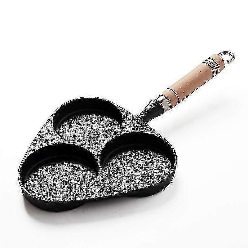 small cast iron egg pan 3 shapes burger omelette
