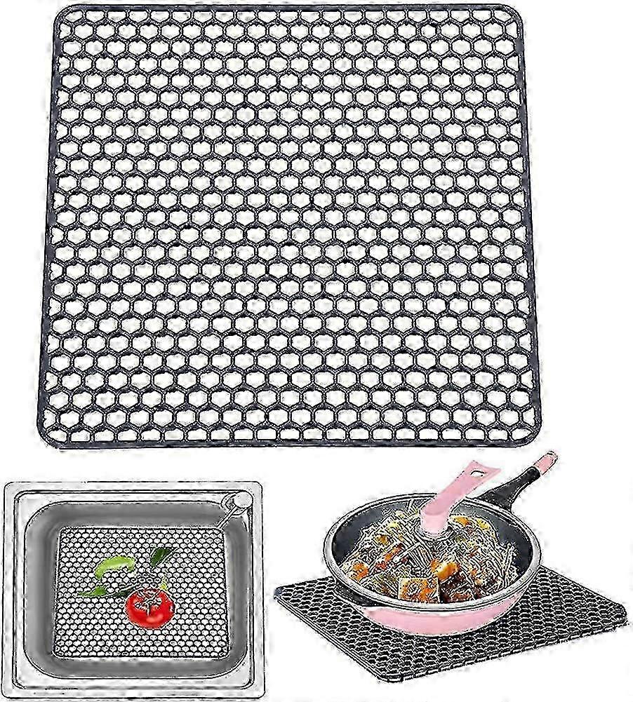 Large Sink Mat, Draining Mat, Multi-purpose Silicone, Kitchen Drainer