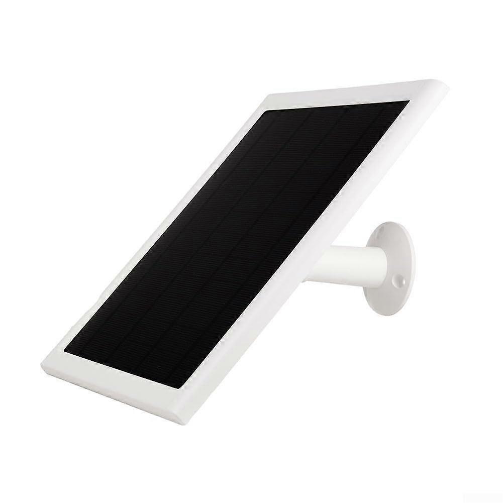 6W Solar Panel for Ring Camera and Doorbell with 3m Cable Efficient Outdoor Power Supply White