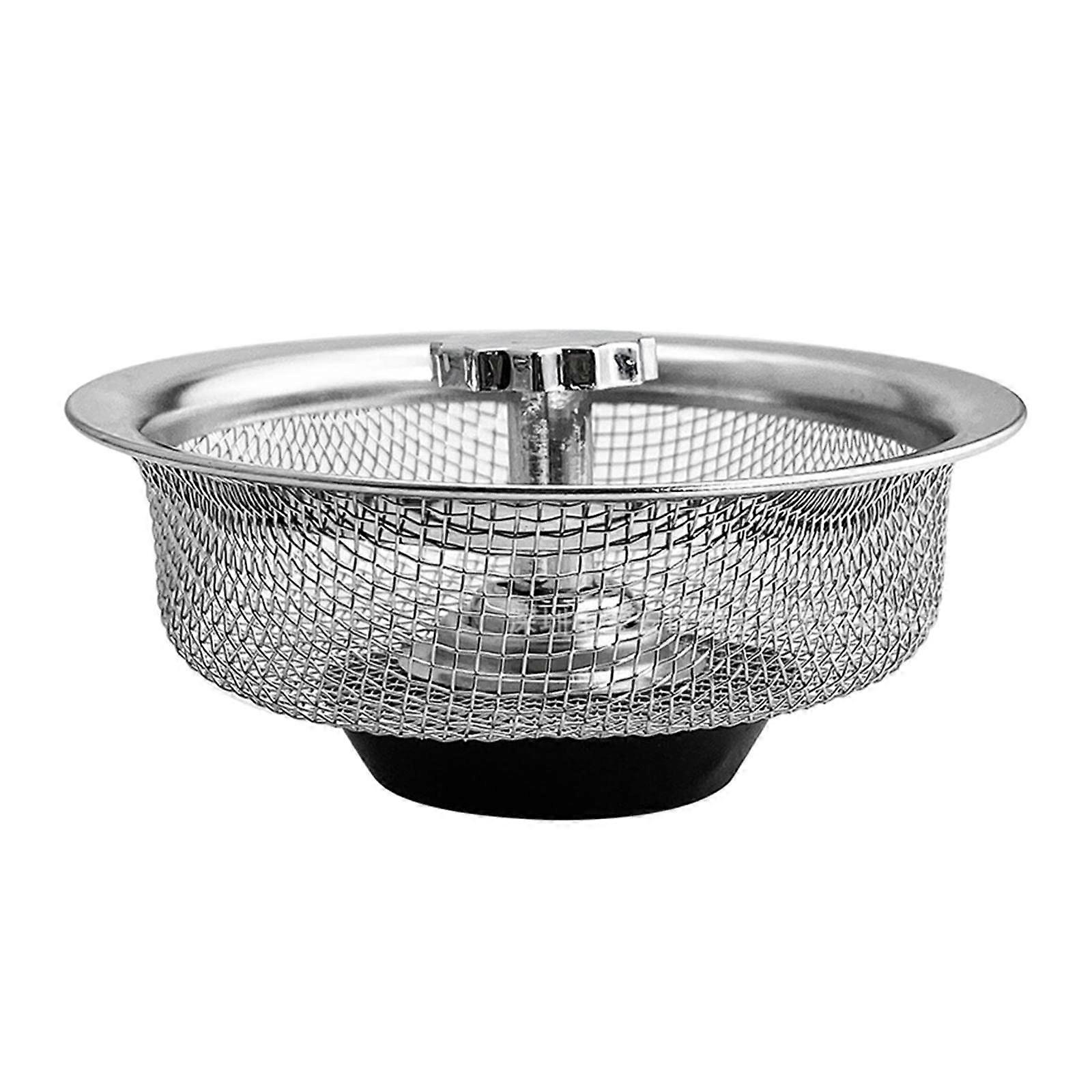 Kitchen Sink Strainer 3.5 Inch Stainless Steel with AntiClogging Basket Stopper