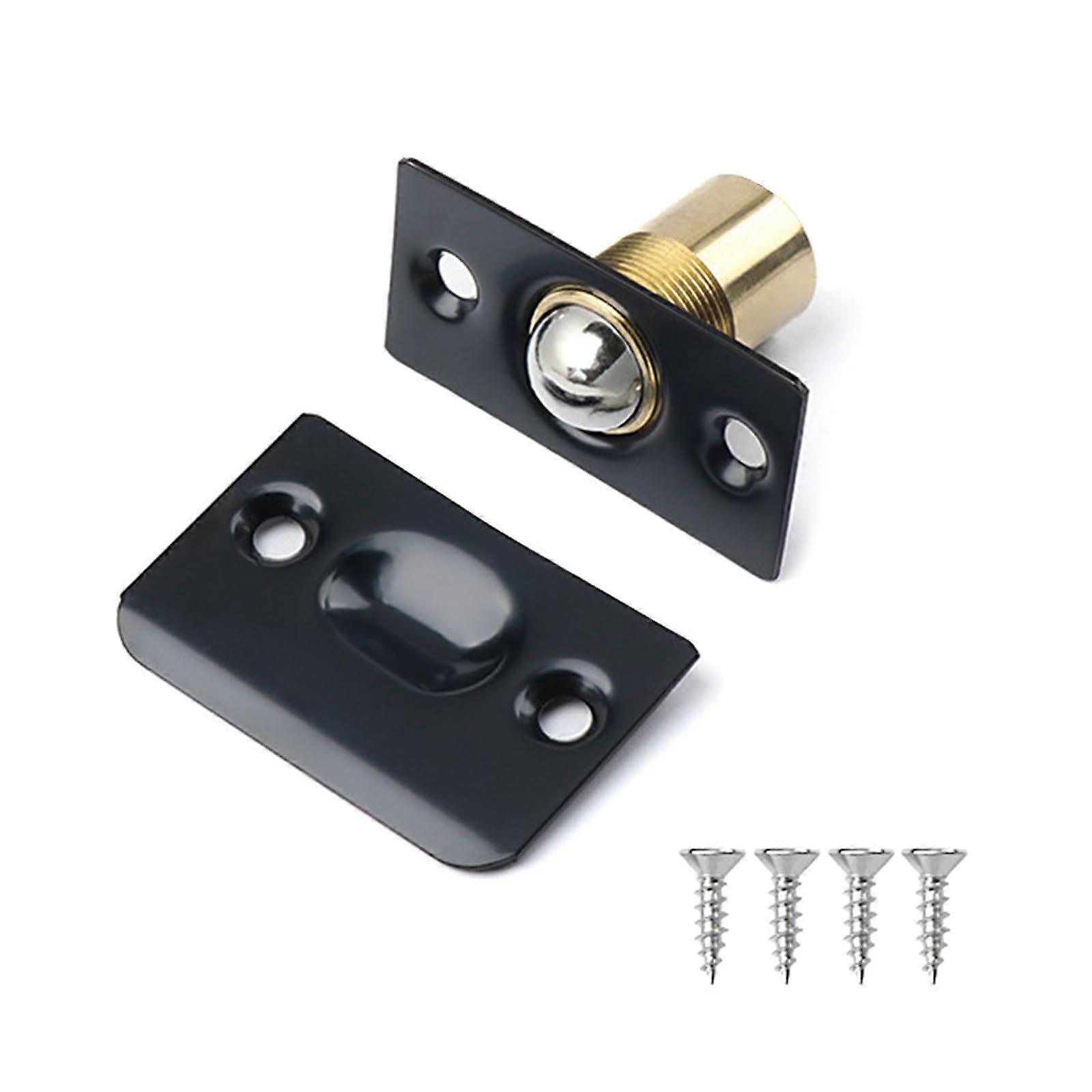 Adjustable Brass Door Catch for Closet with Secure Compression Fit and Easy  Side Installation