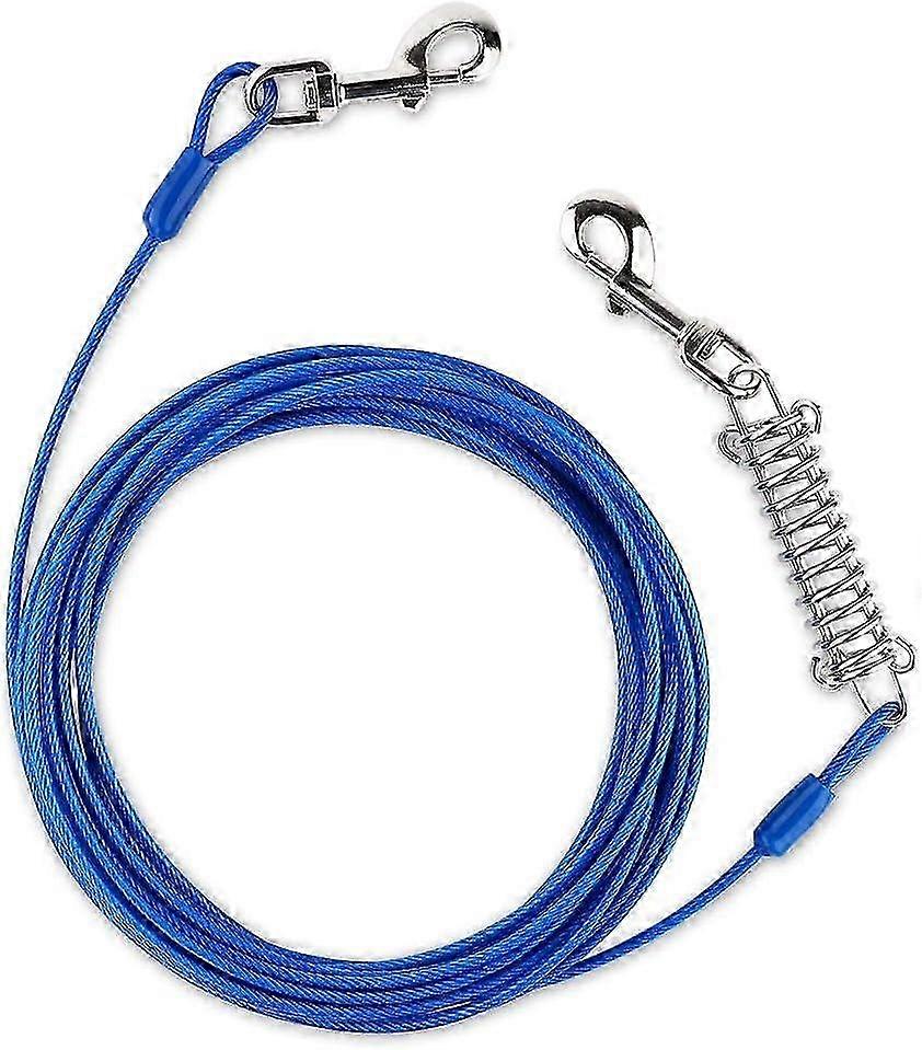 Durable Metal Swivel Hook Dog Leash for Yard and Camping