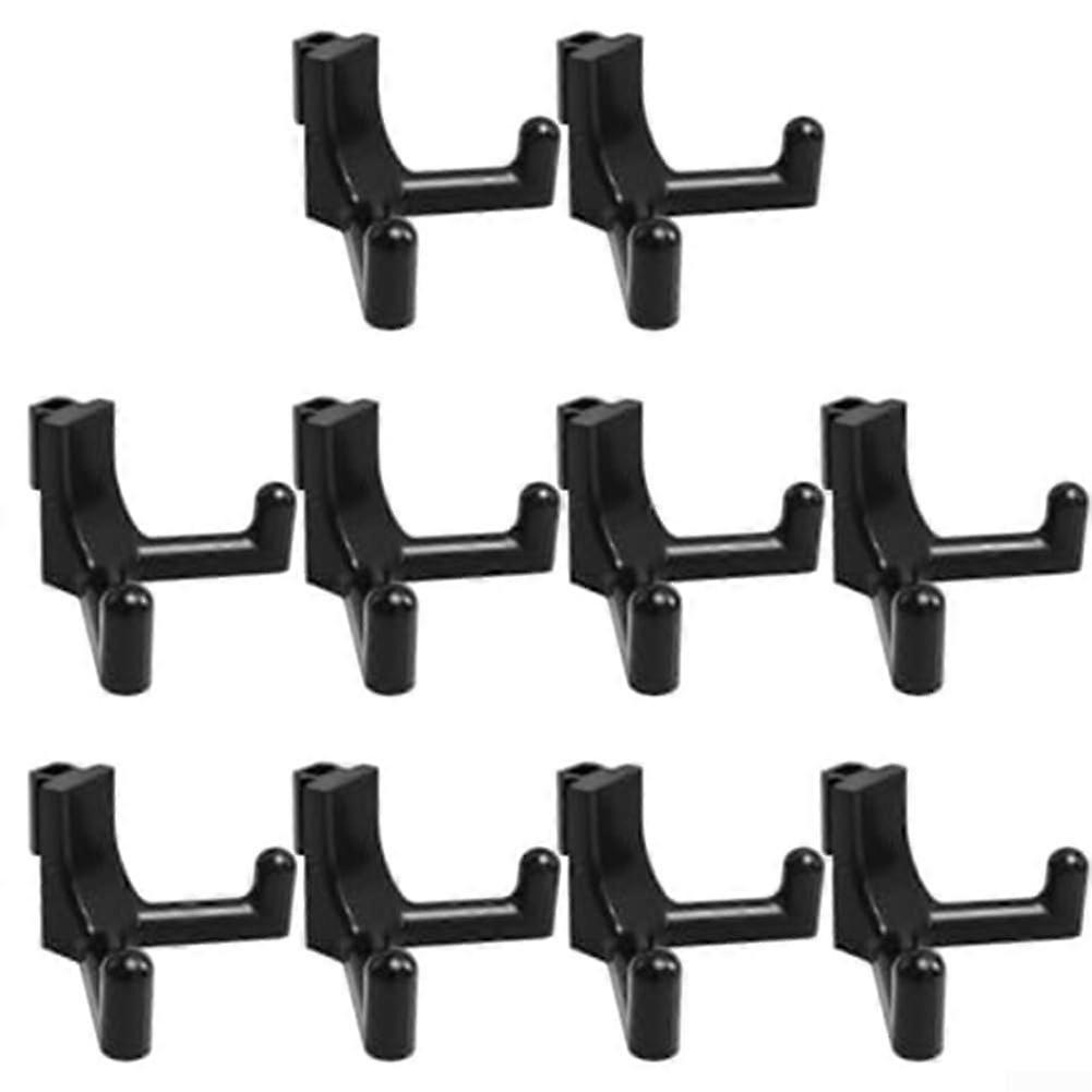 Shed Tool Hooks for Vertical Siding Sheds, SpaceSaving ABS Storage Holders (10pcs)