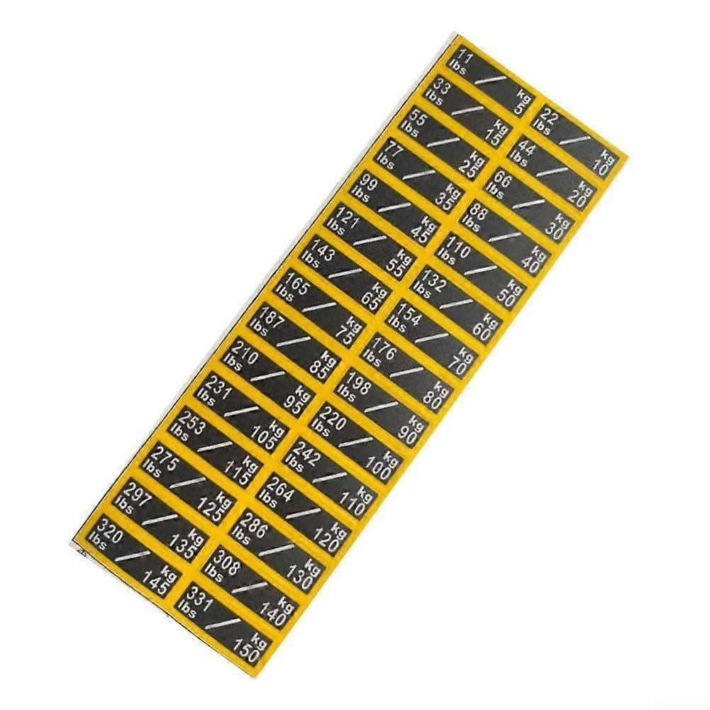 Weight Stack Labels for Gym Equipment Quick Weight Identification Durable Plate Marking Stickers