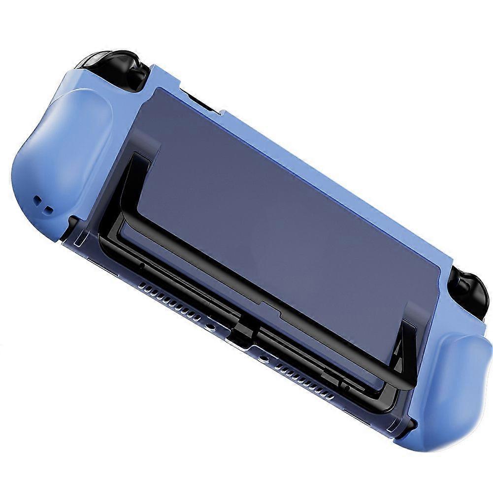 Foldable Protective Case for Nintendo Switch 2 Ergonomic Holder Integrated Case Protective Shell W/ Front Cover Blue