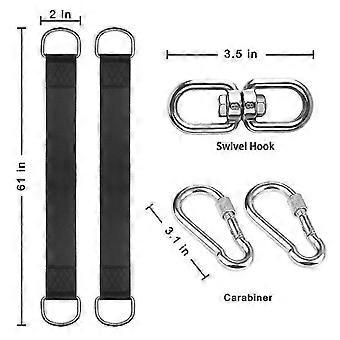 Cinghie sospese ad albero - Ultra forte 1,5 m / 5 piedi Hammock Strap Holds 2200 Lbs Straps Lh-1