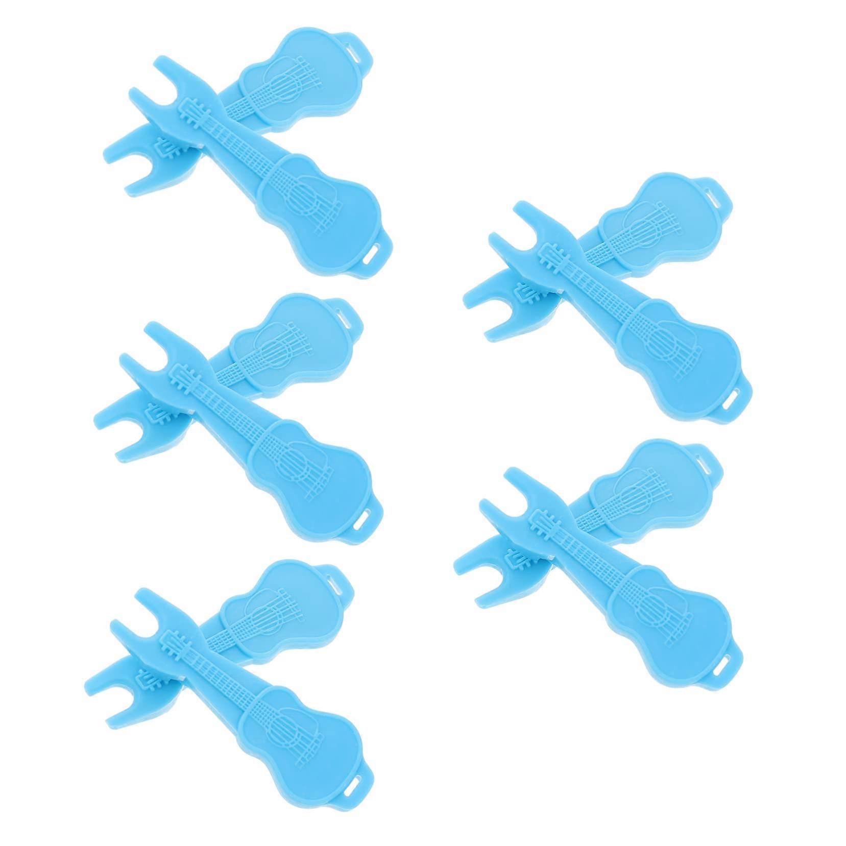 Sky Color Guitar String Winder with Bridge Pin Puller for Acoustic Guitar and Ukulele String Changes