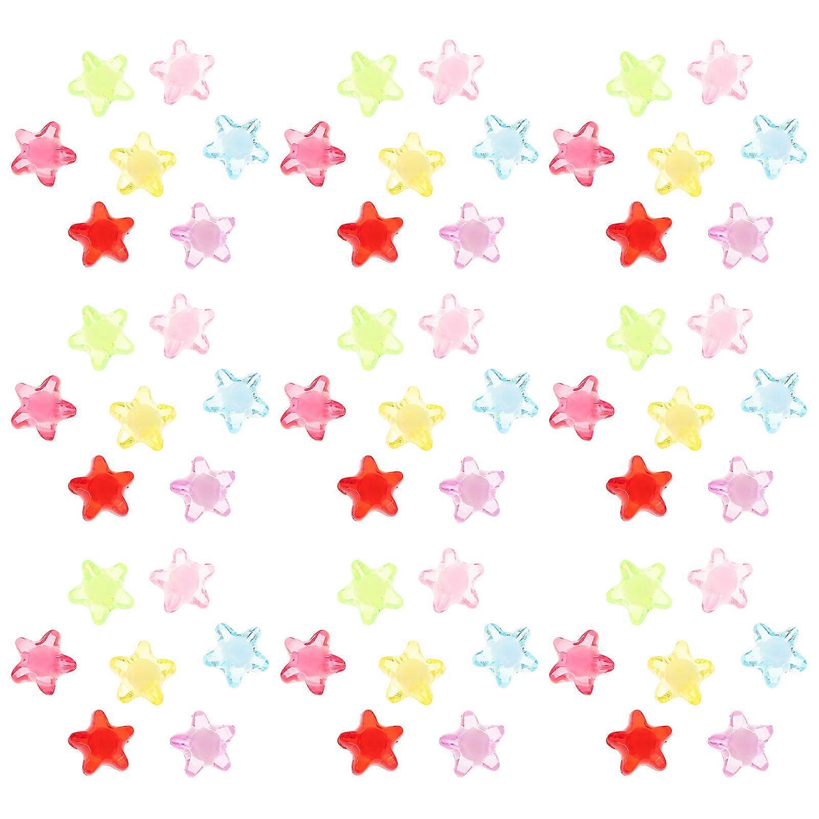 Five-Pointed Star Beads Acrylic Spacer Beads for Crafts 600Pcs Set