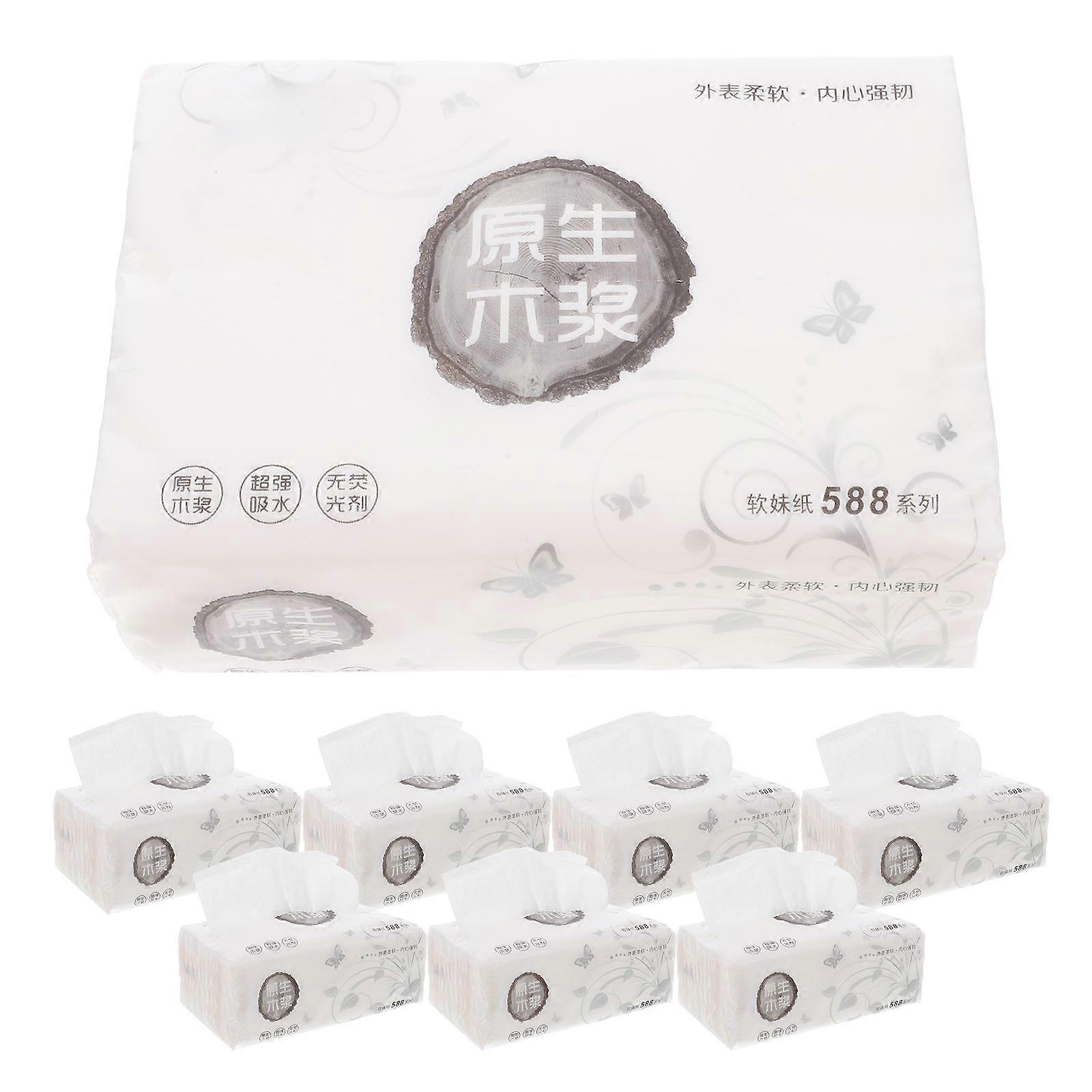 Extraction Paper Tissue Paper for Home with 8Pcs Multi-Use Household Papers