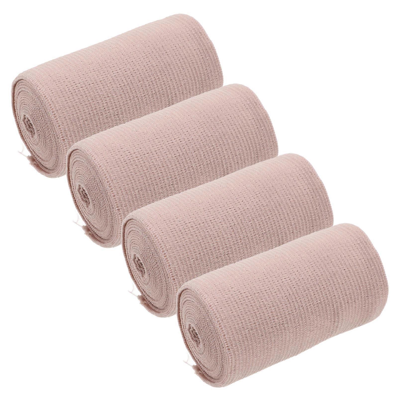 Elastic Bandage Wraps Cotton for Compression Support 8Pcs Fasteners