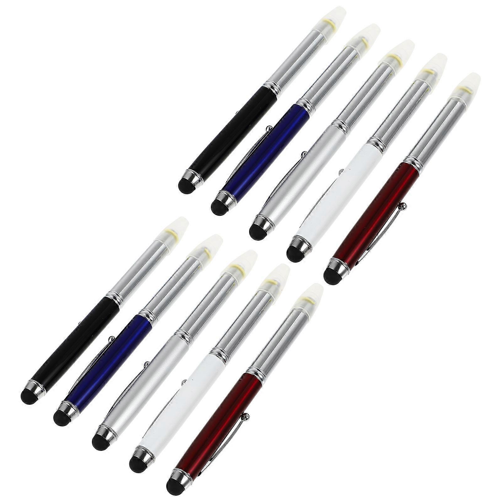 Multi-Functional Stylus Pen Metal Ballpoint Pens with LED Light 30Pcs