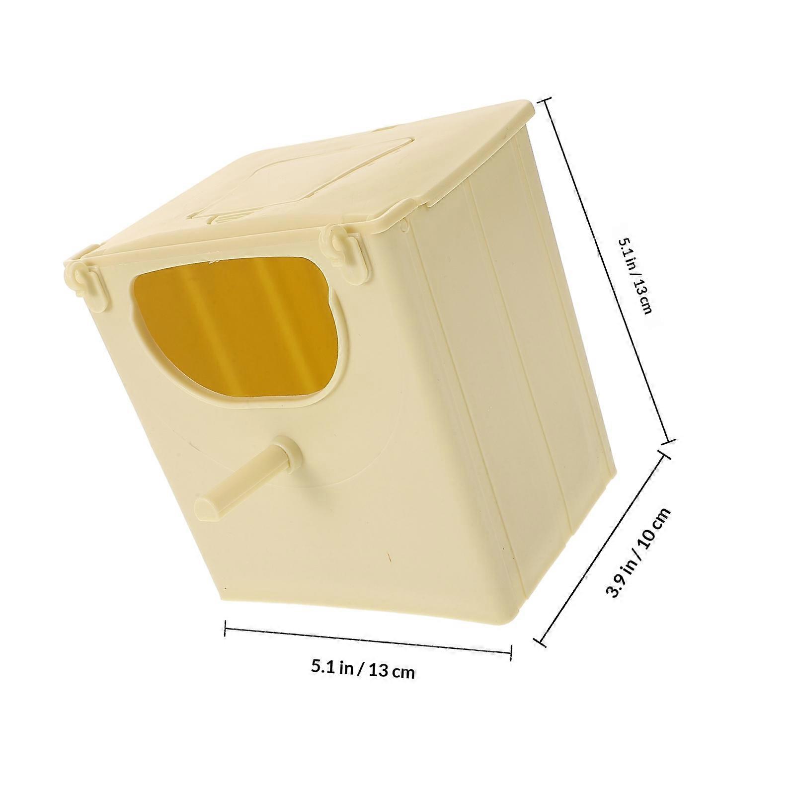 Bird Breeding Box Artificial Nesting Box Plastic Hanging 3Pcs Set