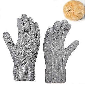 Guanti termici invernali unisex in maglia con touchscreen – Caldi, morbidi e antifreddo per uomo/donna, per spostamenti quotidiani e clima freddo – Compatibili con