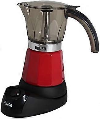 6 or 3cup Electric Espresso Maker, Red