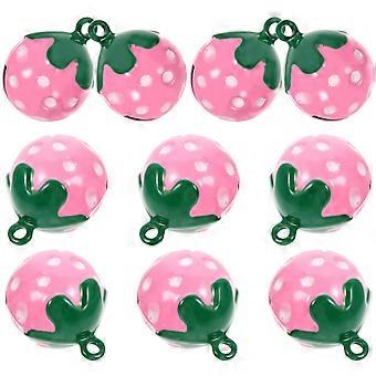 20Pcs Pet Bells for Sounding Pink Collar Pendant Accessories