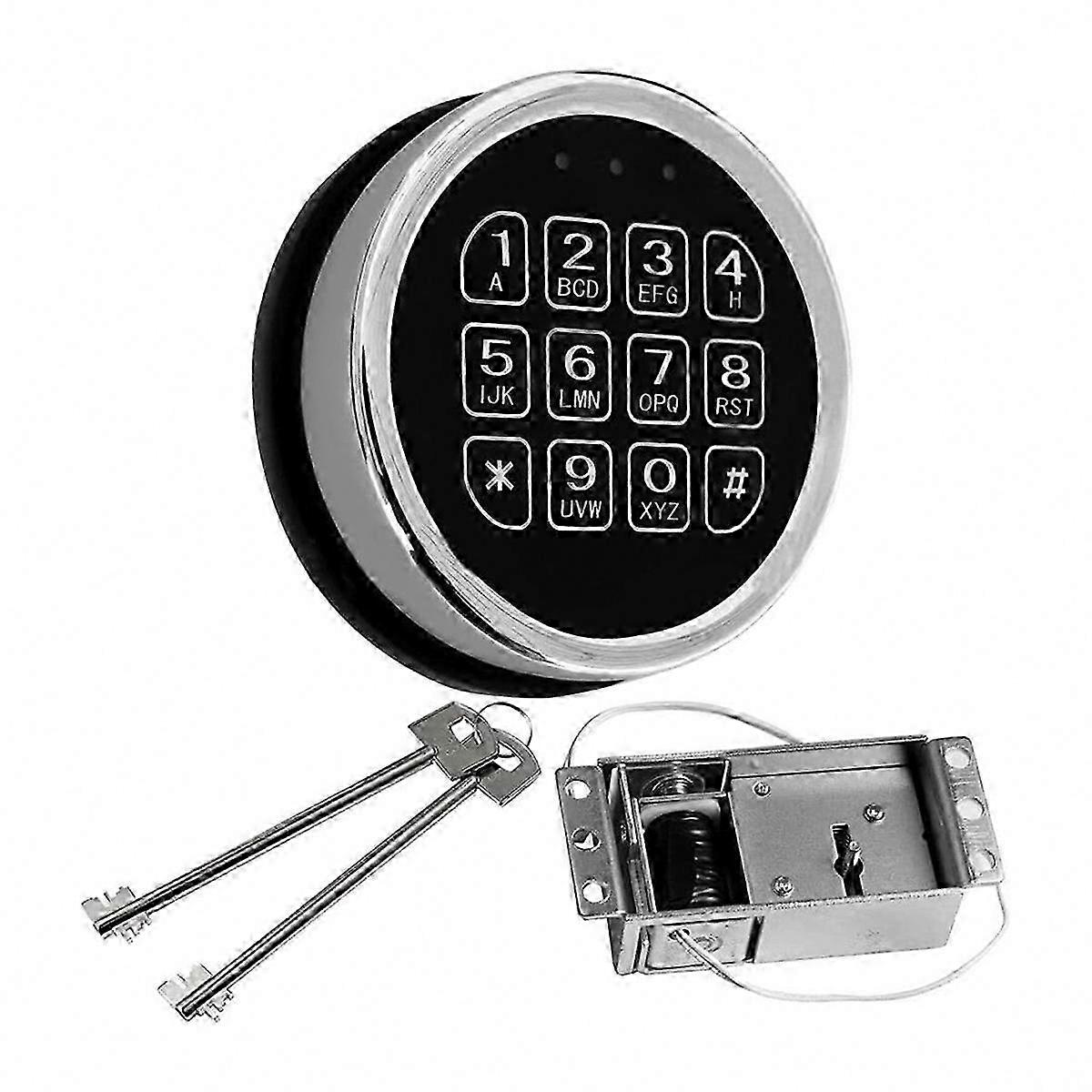 Solenoid Valve for Digital Safety Lock Replacement (Includes 2 Keys)