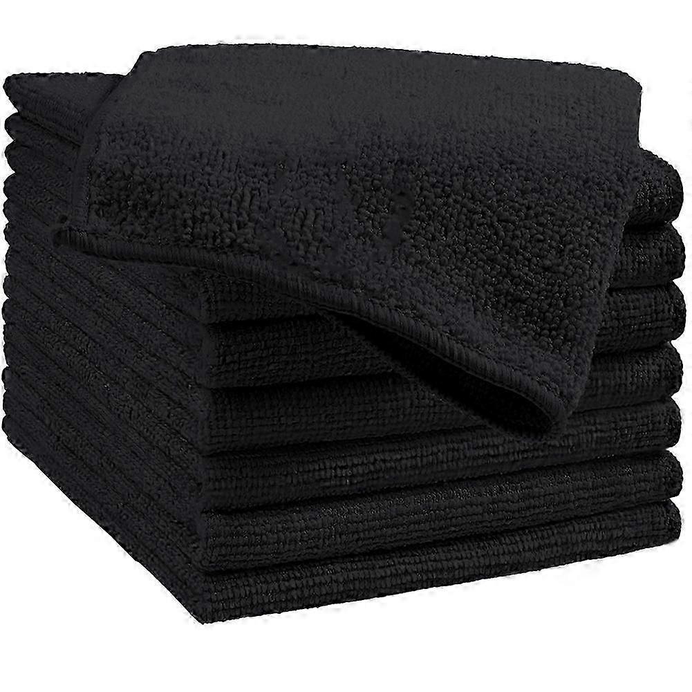 Black Microfiber Cleaning Cloth | 10 Pack