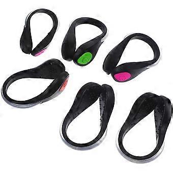 Clips lumineux LED pour chaussures, idéaux pour la course nocturne, avec 12 lampes pour équipement.