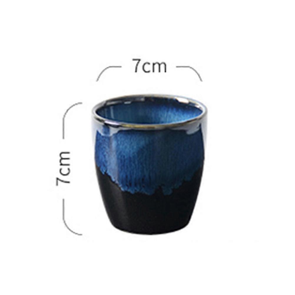 Creative Cup Drinking Cup for Drinking Use 2Pcs Ceramic Coffee Mug Blue