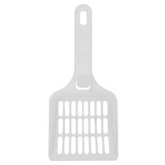 Łopatka do kuwety dla zwierząt, biała, plastikowa, do czyszczenia kocich odchodów, 2 szt.
